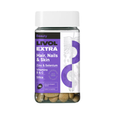 Livol Extra Hair, Nails & Skin – Vitamīnu komplekss matiem, nagiem un ādai (90 tabletes)